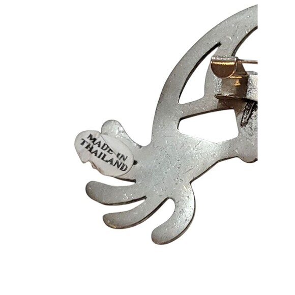 Vintage Metal Aztec Kokopelli Brooch Pin made in Thailand - Picture 4 of 5